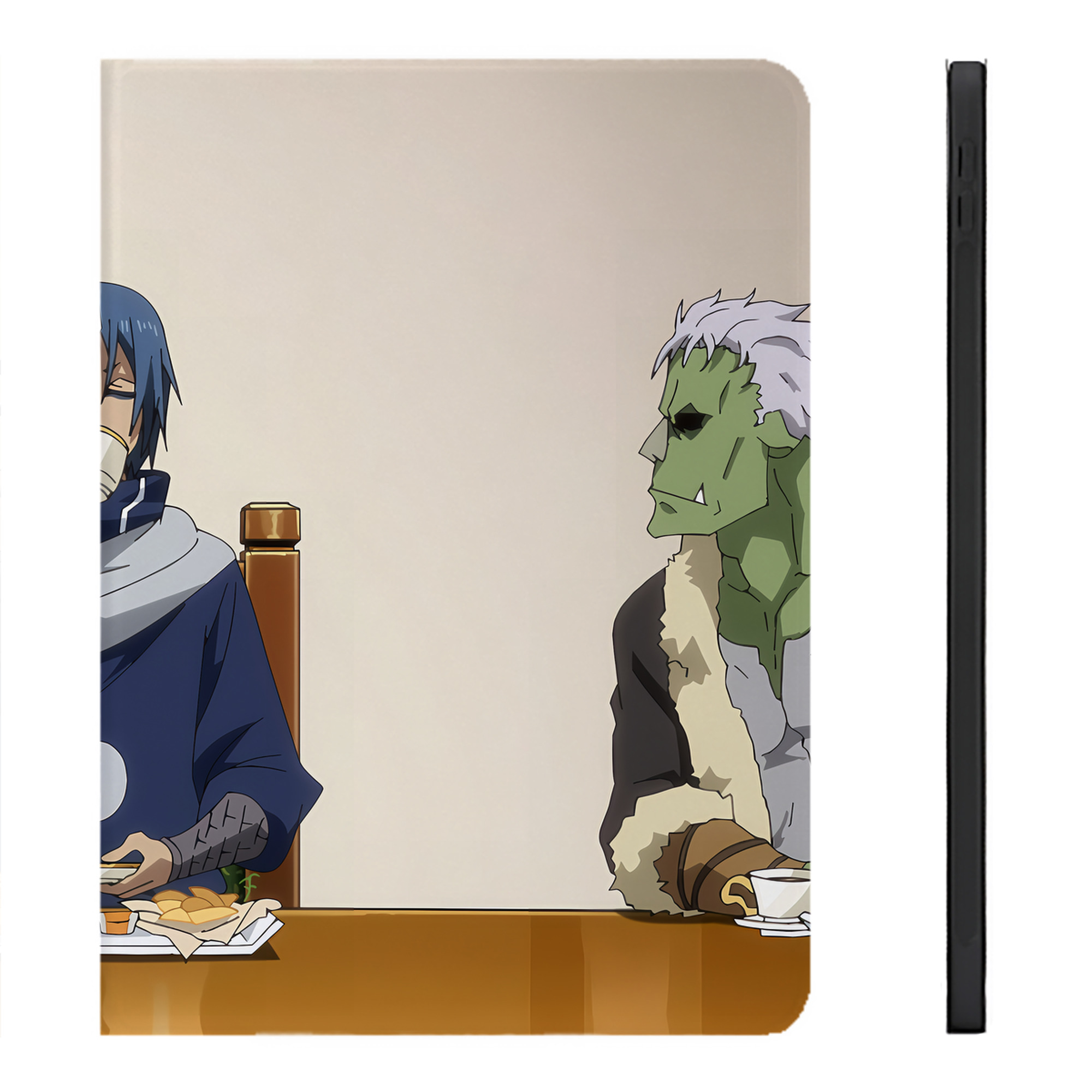 （画像用） 転スラ Regarding Reincarnated to Slime IPadケース ペンホルダー付き ブックスタイルデザイン